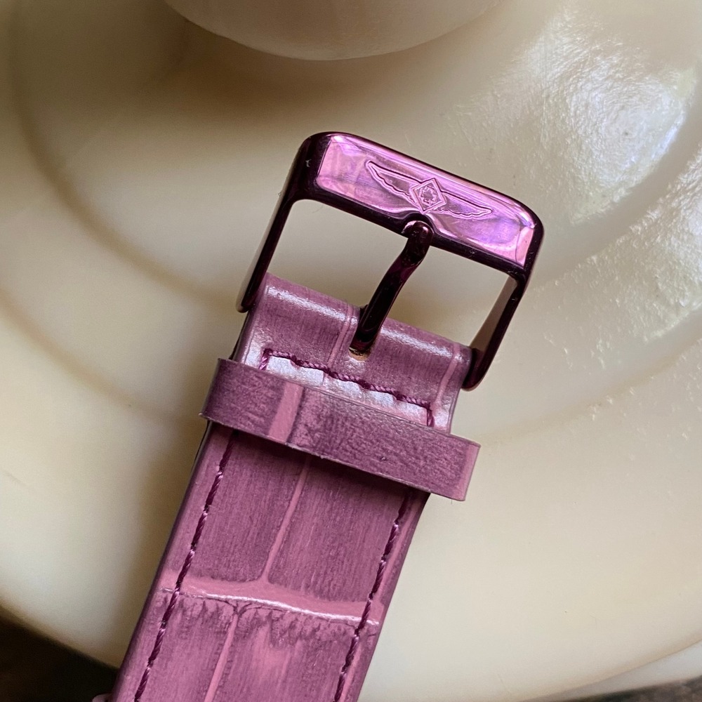 Invicta Specialty Mens Skeleton Watch‎ Analogue Mechanical Purple Leather Band - Picture 9 of 10